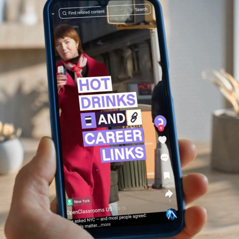 Tiktok Campaign a lead engine built for OpenClassrooms’ US launch.