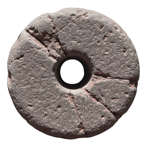 Ancient stone wheel, symbolizing humanity's long history of tool-making and invention